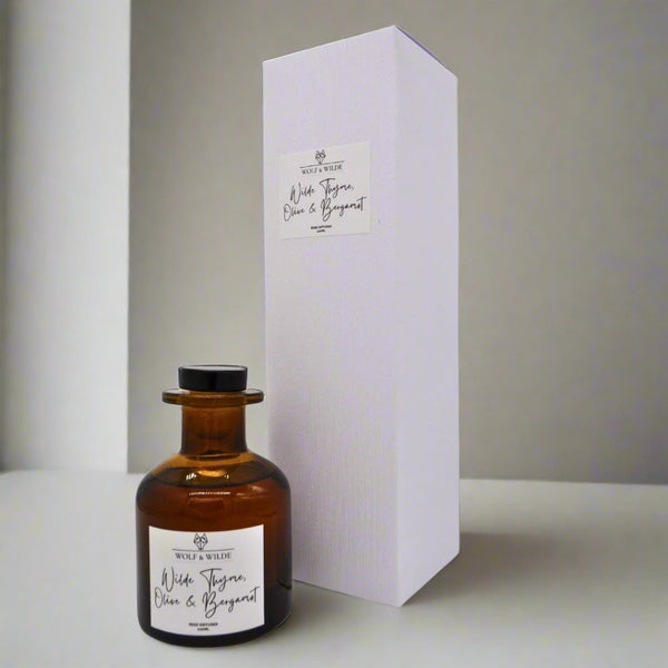 Thyme, Olive & Bergamot 120ml Reed Diffuser With 8 Reeds
